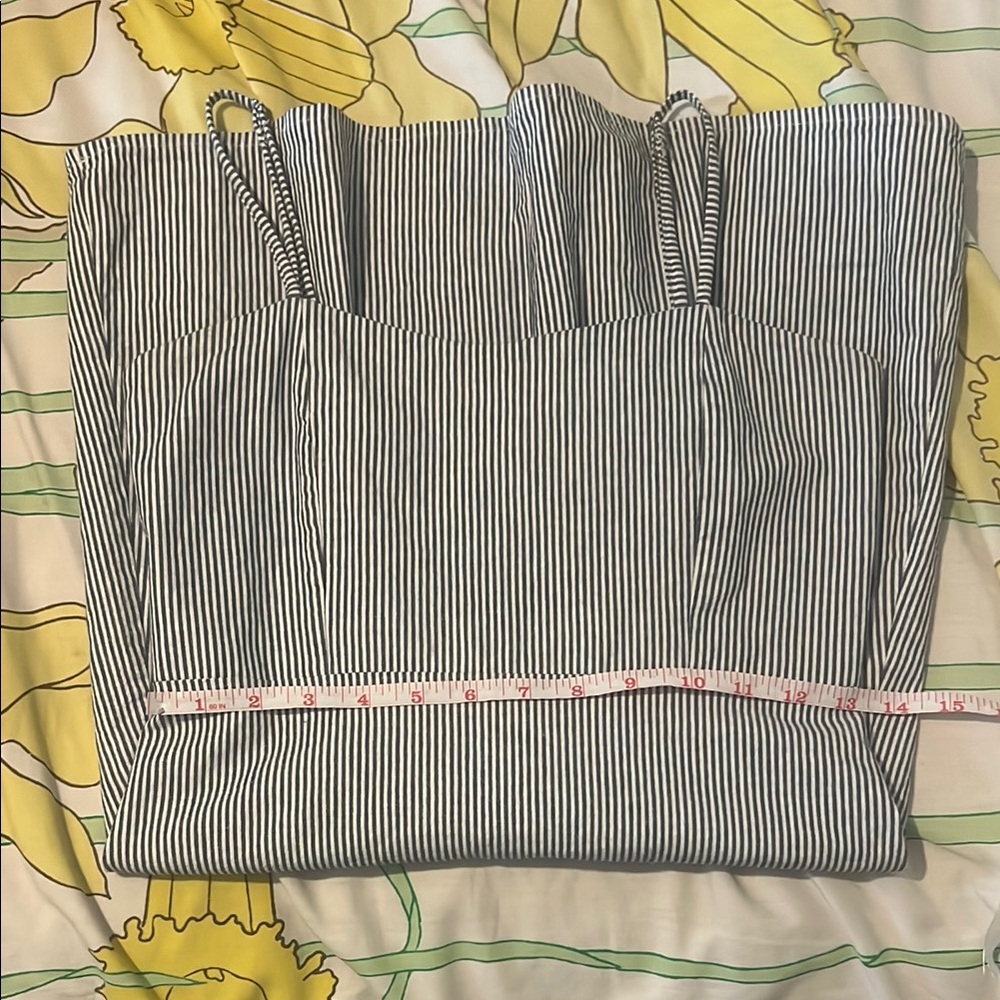Brandy Melville Blue and White Striped Dress Womens XS